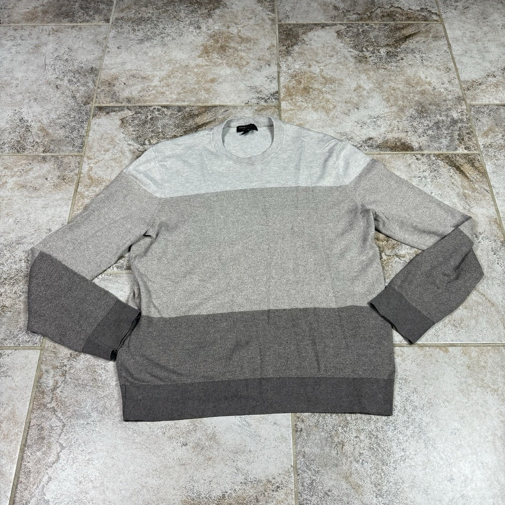 Banana Republic Sweater Luxury Cashmere Blend Mens Large Beige Crew Neck